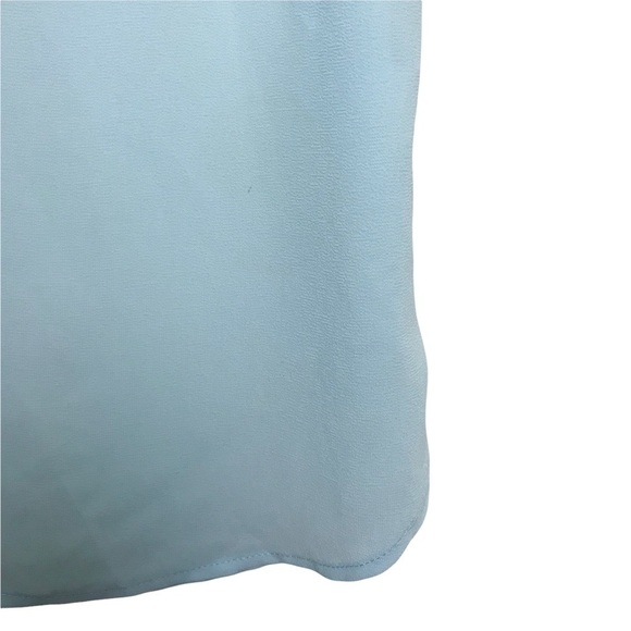 ASTR Blue Sleeveless Open Eyelet Tank Top Blouse Medium - Picture 10 of 11